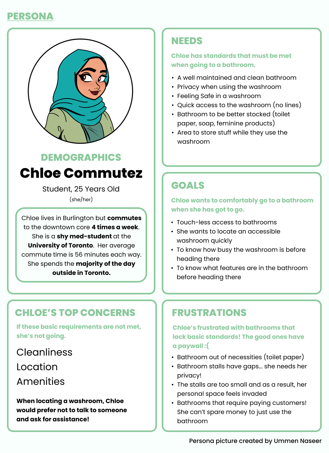 Persona, Chloe Commutez