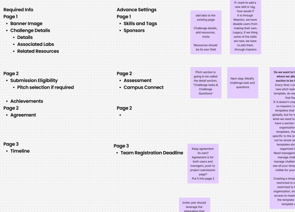 Planning out the 3 step iteration